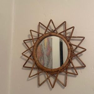 Urban outfitter rattan mirror
